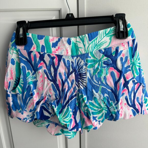 NWT Lilly Pulitzer Dahlia Short in Jet Stream Pattern, Size XS - Picture 1 of 6